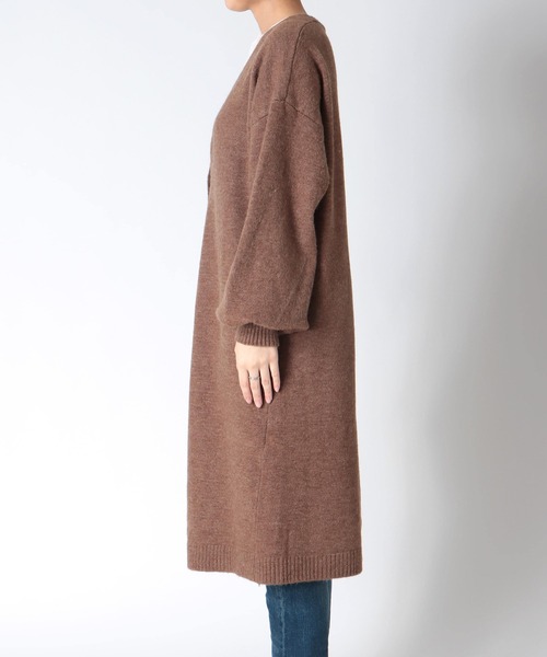 Three Four Time（ｽﾘｰﾌｫｰﾀｲﾑ）の「バルーン袖ロングカーディガン（スウェット・レディース・ブラック・FREE）」の18枚目の写真