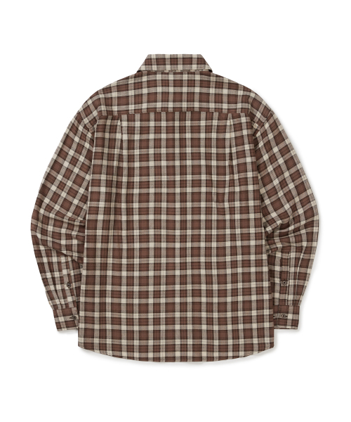 WEST GRAND BOULEVARD(ウエストグランドブルバード)の「オーバーサイズプラッドチェックシャツ BROWN(シャツ/ブラウス・メンズ・その他・M/L/XL)」の9枚目の写真