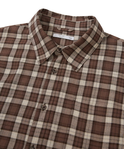 WEST GRAND BOULEVARD(ウエストグランドブルバード)の「オーバーサイズプラッドチェックシャツ BROWN(シャツ/ブラウス・メンズ・その他・M/L/XL)」の10枚目の写真