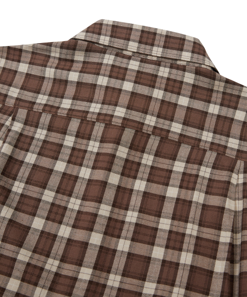 WEST GRAND BOULEVARD(ウエストグランドブルバード)の「オーバーサイズプラッドチェックシャツ BROWN(シャツ/ブラウス・メンズ・その他・M/L/XL)」の3枚目の写真