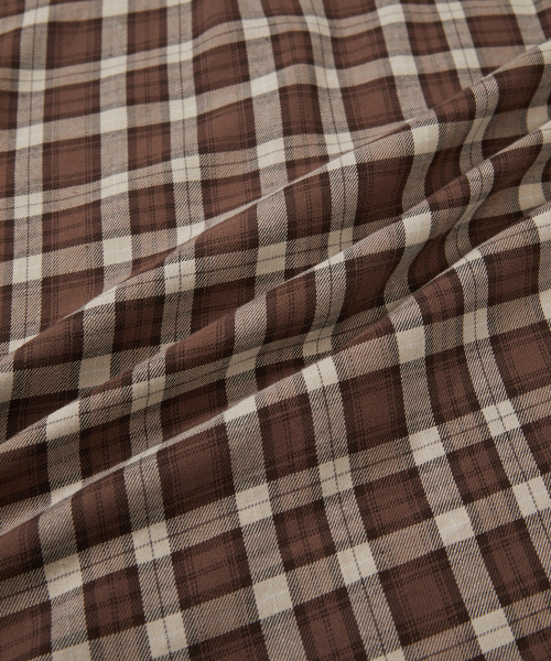 WEST GRAND BOULEVARD(ウエストグランドブルバード)の「オーバーサイズプラッドチェックシャツ BROWN(シャツ/ブラウス・メンズ・その他・M/L/XL)」の5枚目の写真