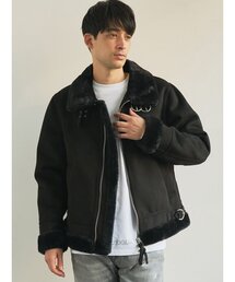 g-stage | 【G-STAGE】 スエードフェイクムートンブルゾン(ブルゾン)