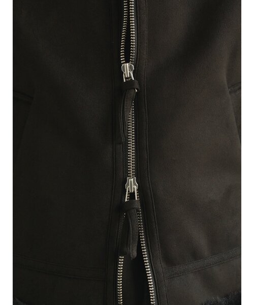 g-stage（ジーステージ）の「【G-STAGE】 スエードフェイクムートンブルゾン（ブルゾン・メンズ・ブラック/ライトグレー・46/50/48）」の9枚目の写真