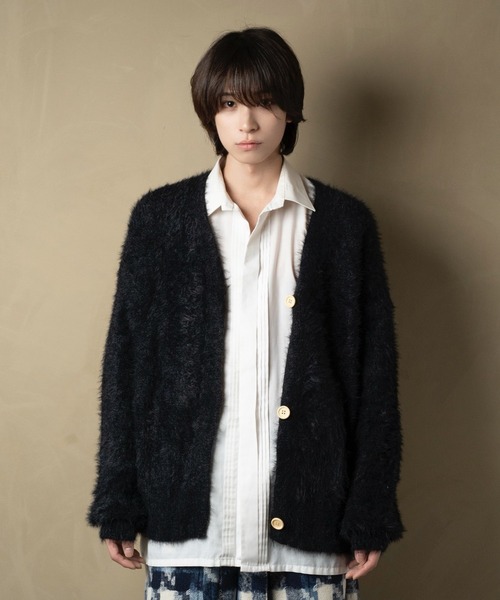 primula(プリムラ)の「オーバーニットカーディガン(カーディガン/ボレロ・メンズ・ブラック/ベージュ・M/XL/L)」の10枚目の写真