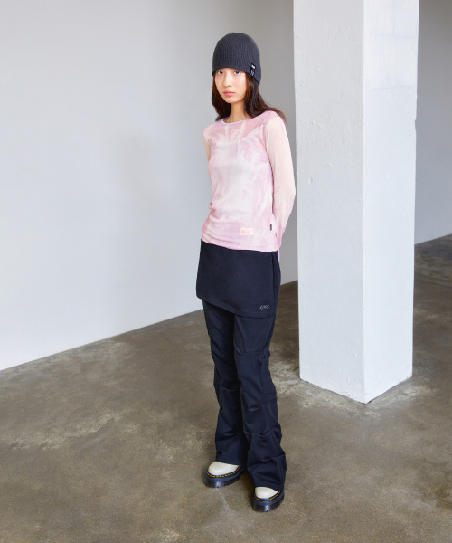 LMCの「WM PRINTED MESH LONG SLV TEE pink(Tシャツ/カットソー・レディース・その他・S/M)」の6枚目の写真