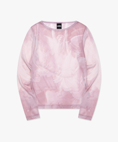 LMCの「WM PRINTED MESH LONG SLV TEE pink(Tシャツ/カットソー・レディース・その他・S/M)」の8枚目の写真