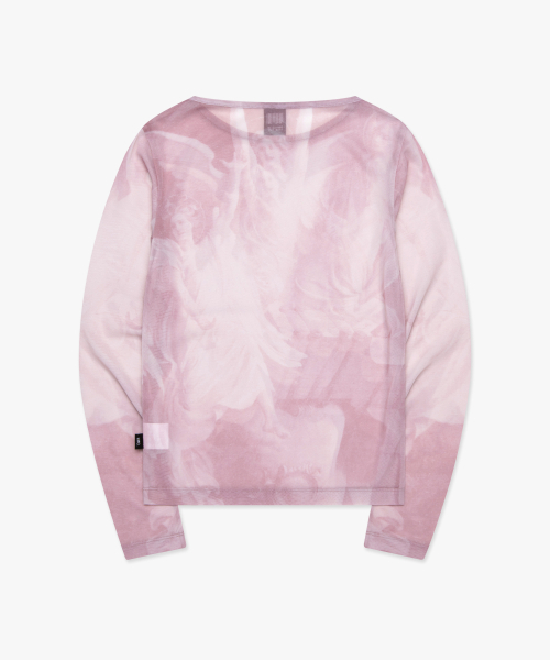 LMCの「WM PRINTED MESH LONG SLV TEE pink(Tシャツ/カットソー・レディース・その他・S/M)」の9枚目の写真