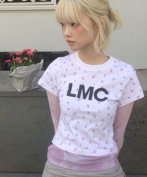 LMCの「WM PRINTED MESH LONG SLV TEE pink(Tシャツ/カットソー・レディース・その他・S/M)」の10枚目の写真