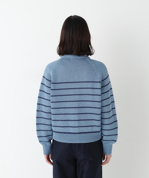 human woman（ヒューマンウーマン）の「◆【ウォッシャブル】マコットンキーネックカーディガン（カーディガン/ボレロ・レディース・グレー/レッド/グリーン/ブルー系その他3・MEDIUM）」の21枚目の写真