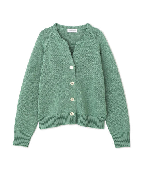 human woman（ヒューマンウーマン）の「◆【ウォッシャブル】マコットンキーネックカーディガン（カーディガン/ボレロ・レディース・グレー/レッド/グリーン/ブルー系その他3・MEDIUM）」の16枚目の写真