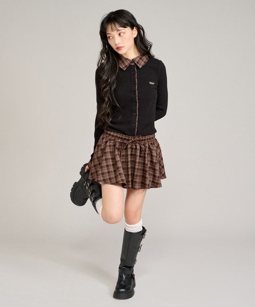 apres jour mignon(アプレジュールミニョン)の「布帛レイヤードライクワンピース(ワンピース・レディース・ブラック/グレー/ネイビー・LARGE/フリー)」の5枚目の写真
