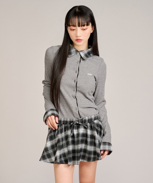 apres jour mignon(アプレジュールミニョン)の「布帛レイヤードライクワンピース(ワンピース・レディース・ブラック/グレー/ネイビー・LARGE/フリー)」の18枚目の写真