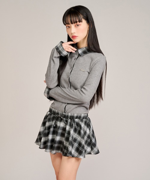 apres jour mignon(アプレジュールミニョン)の「布帛レイヤードライクワンピース(ワンピース・レディース・ブラック/グレー/ネイビー・LARGE/フリー)」の19枚目の写真