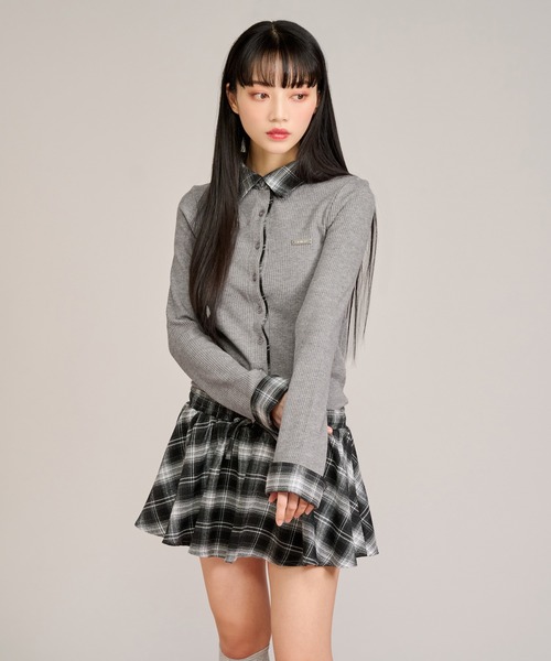 apres jour mignon(アプレジュールミニョン)の「布帛レイヤードライクワンピース(ワンピース・レディース・ブラック/グレー/ネイビー・LARGE/フリー)」の20枚目の写真