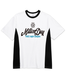 MILLION DAY（ミリオンデイ）の「MILLION YOUTH-CHAMPS 配色半袖Tシャツ（Tシャツ/カットソー）」