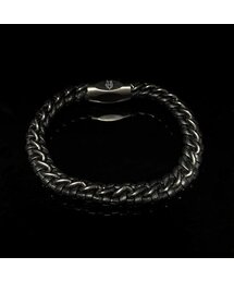 EIGHTVOLUME（エイトボリューム）の「EVレザーチェーンブレスレット010（黒＆黒ニッケル）（ブレスレット）」