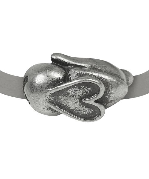 LUVISTRUE（ラヴイズトゥルー）の「SM HEART RABBIT RING(SILVER)（リング・レディース・その他・FREE）」の2枚目の写真