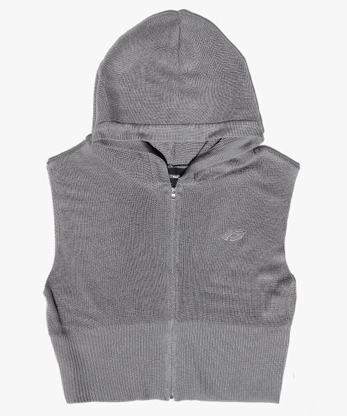 PIECEMAKER（ピースメーカー）の「EX KNIT HOOD VEST (GREY)（ベスト・レディース・その他・FREE）」の2枚目の写真