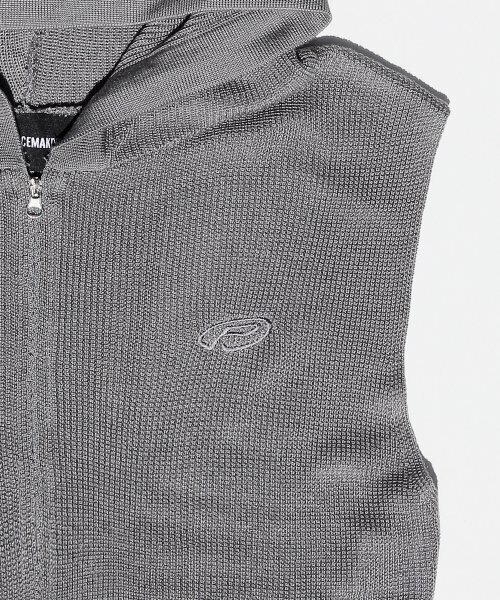 PIECEMAKER（ピースメーカー）の「EX KNIT HOOD VEST (GREY)（ベスト・レディース・その他・FREE）」の4枚目の写真