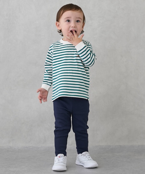 petit main（プティマイン）の「【プティプラ】BOYS10分丈レギンス（レギンス/スパッツ・キッズ・トップグレー/ブルー/ブルーグレー/ライトベージュ/ブラウン系その他/チャコール/ネイビー/ライトグレー/ライトグリーン/カラフル・90cm/80ｃｍ/130cm/120cm/100cm/110cm）」の15枚目の写真