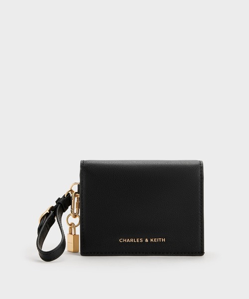 CHARLES & KEITH(チャールズ & キース)の「Scottie スコッティー スモールウォレット(財布・レディース・チョコ/ブラック/クリーム・XXS)」の1枚目の写真