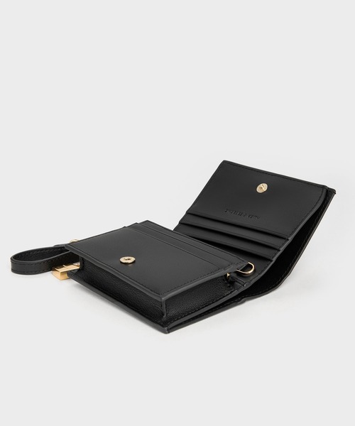 CHARLES & KEITH(チャールズ & キース)の「Scottie スコッティー スモールウォレット(財布・レディース・チョコ/ブラック/クリーム・XXS)」の7枚目の写真