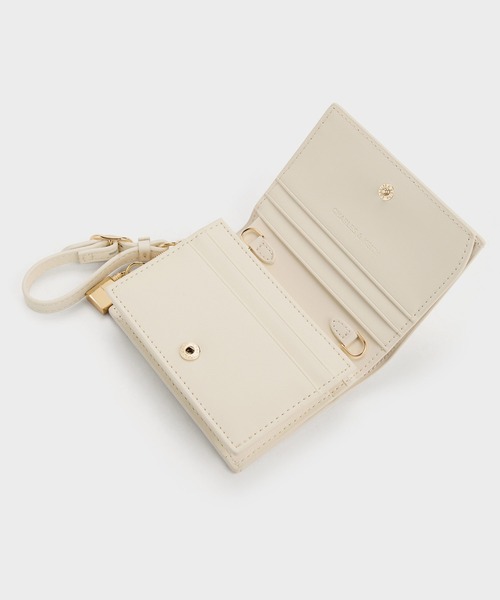 CHARLES & KEITH(チャールズ & キース)の「Scottie スコッティー スモールウォレット(財布・レディース・チョコ/ブラック/クリーム・XXS)」の11枚目の写真