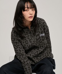 CODDERR（コーダー）の「【CODDERR】アーチロゴ刺繍 ドローコード ヘンリーネック サーマル長袖Tシャツ（Tシャツ/カットソー）」