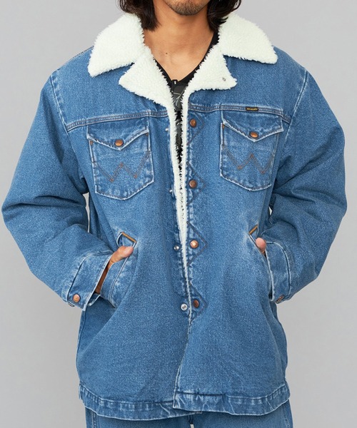 Wrangler（ラングラー）の「Wrangler-WRANGE COAT（デニムジャケット・メンズ・インディゴブルー・XL/L）」の2枚目の写真