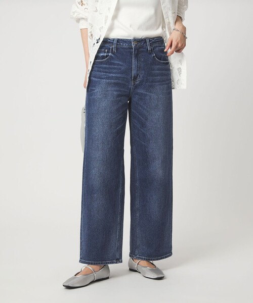 Healthy denim（ヘルシーデニム）の「【別注】＜Healthy DENIM＞ストレート ワイド デニムパンツ ミッドライズ（デニムパンツ・レディース・コバルトブルー/ターコイズブルー系・XS/M/S）」の2枚目の写真