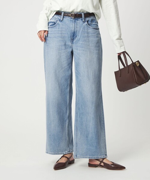 Healthy denim（ヘルシーデニム）の「【別注】＜Healthy DENIM＞ストレート ワイド デニムパンツ ミッドライズ（デニムパンツ・レディース・コバルトブルー/ターコイズブルー系・XS/M/S）」の3枚目の写真