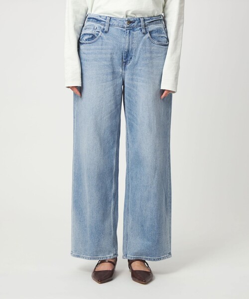 Healthy denim（ヘルシーデニム）の「【別注】＜Healthy DENIM＞ストレート ワイド デニムパンツ ミッドライズ（デニムパンツ・レディース・コバルトブルー/ターコイズブルー系・XS/M/S）」の6枚目の写真