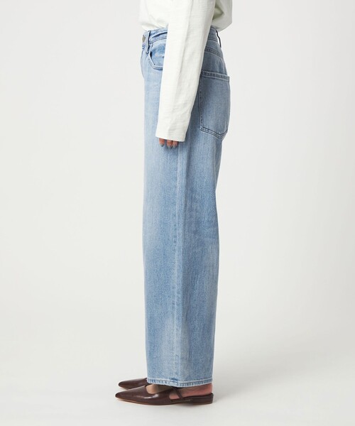 Healthy denim（ヘルシーデニム）の「【別注】＜Healthy DENIM＞ストレート ワイド デニムパンツ ミッドライズ（デニムパンツ・レディース・コバルトブルー/ターコイズブルー系・XS/M/S）」の7枚目の写真