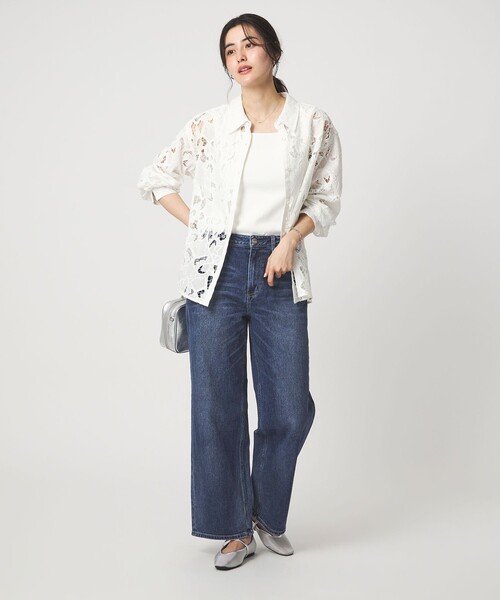 Healthy denim（ヘルシーデニム）の「【別注】＜Healthy DENIM＞ストレート ワイド デニムパンツ ミッドライズ（デニムパンツ・レディース・コバルトブルー/ターコイズブルー系・XS/M/S）」の10枚目の写真