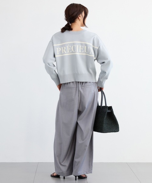 BARNYARDSTORM（バンヤードストーム）の「BARNYARDSTORM / ２WAYラインロゴカーディガン【WEB限定カラー】【『ネルソンさん』YouTubeご紹介アイテム】（カーディガン/ボレロ・レディース・レモンイエロー/グレー/ネイビー・FREE）」の12枚目の写真