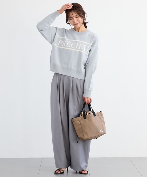 BARNYARDSTORM（バンヤードストーム）の「BARNYARDSTORM / ２WAYラインロゴカーディガン【WEB限定カラー】【『ネルソンさん』YouTubeご紹介アイテム】（カーディガン/ボレロ・レディース・レモンイエロー/グレー/ネイビー・FREE）」の10枚目の写真