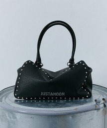 JUST A NOON（ジャストアヌーン）の「スタッズロゴボストンバッグ（ボストンバッグ）」