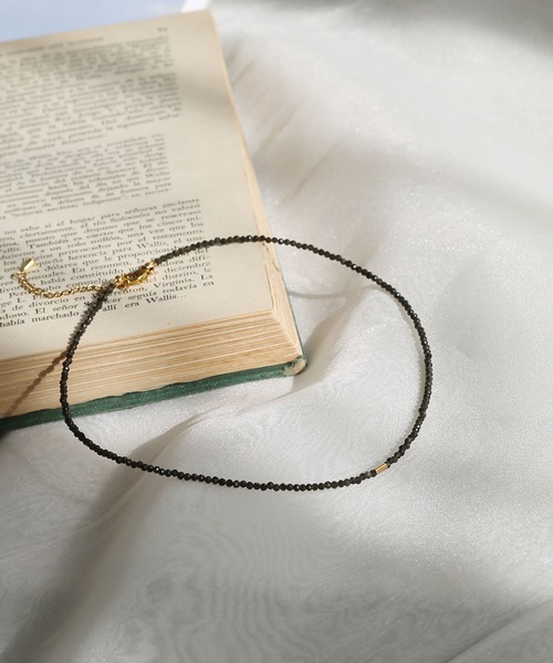 colleca la（コレカラ）の「トルマリン ビーズチョーカー（チョーカー・レディース・ブラック・FREE）」の5枚目の写真