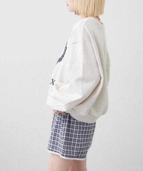 w closet（ダブルクローゼット）の「ハートロゴスウェット（Tシャツ/カットソー・レディース・アイボリー/ピンク・FREE）」の17枚目の写真