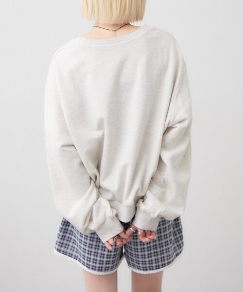 w closet（ダブルクローゼット）の「ハートロゴスウェット（Tシャツ/カットソー・レディース・アイボリー/ピンク・FREE）」の18枚目の写真