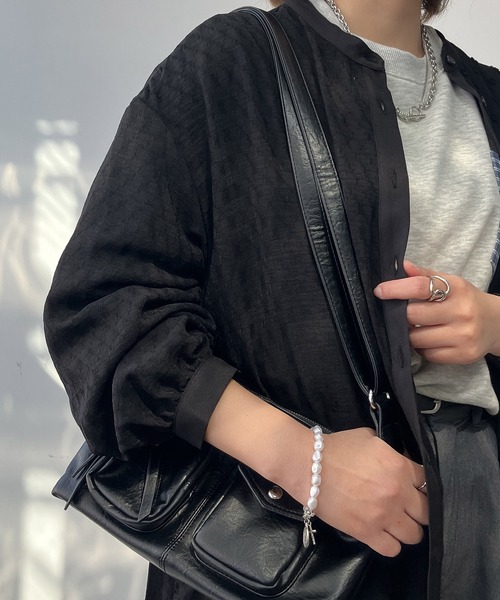 AS KNOW AS plus（アズノゥアズプラス）の「○スッキリ見え 柄切り替えコクーンシルエットワンピース（ワンピース・レディース・ネイビー系/ダークグリーン系/ブラック系・FREE）」の10枚目の写真