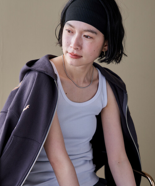 FREAK'S STORE(フリークスストア)の「コットンモダール タンクセット リブショートカーディガン(Tシャツ/カットソー・レディース・ホワイト/レッド/その他13/ブラック・フリ-)」の21枚目の写真