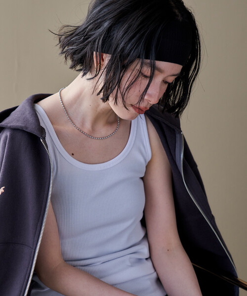 FREAK'S STORE(フリークスストア)の「コットンモダール タンクセット リブショートカーディガン(Tシャツ/カットソー・レディース・ホワイト/レッド/その他13/ブラック・フリ-)」の22枚目の写真