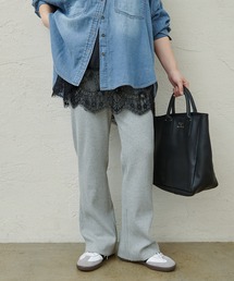 PUAL CE CIN（ピュアルセシン）の「微フレアリブパンツ（その他パンツ）」