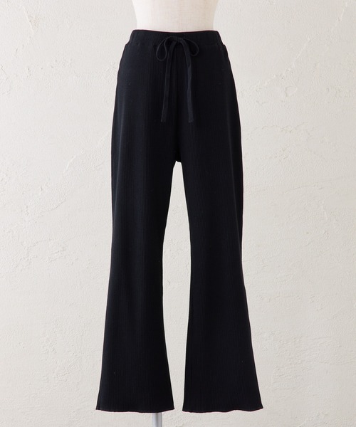 PUAL CE CIN(ピュアルセシン)の「微フレアリブパンツ(その他パンツ・レディース・グレー/ブラック・FREE)」の19枚目の写真