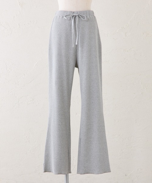 PUAL CE CIN(ピュアルセシン)の「微フレアリブパンツ(その他パンツ・レディース・グレー/ブラック・FREE)」の21枚目の写真