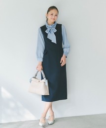 STRAWBERRY-FIELDS | 【元宝塚トップ娘役 舞空瞳さん着用】フリーラインクロスⅡ_Vネックジャンパースカート(ジャンパースカート)