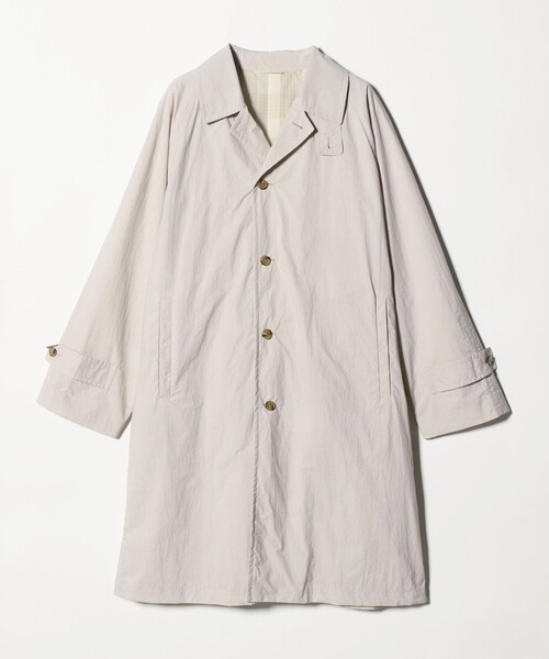 UNITED ARROWS（ユナイテッドアローズ）の「ナイロン/タフタ ウィンドウ マック コート 撥水（ステンカラーコート・メンズ・ベージュ/ライラック/ライトブルー・XL/L/S/M）」の14枚目の写真