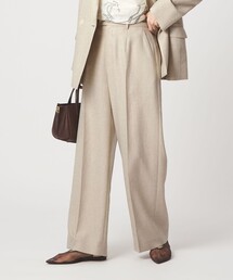 green label relaxing（グリーンレーベルリラクシング）の「[size SHORT TALLあり]リネンライク ストレート パンツ（スラックス）」