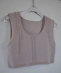 WILLFULLY（ウィルフリー）の「cropped 2way gentle knit tank（ベスト）」